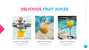 热带饮料 模板PPT._23