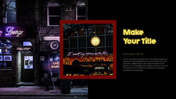 네온 사인 PPT 템플릿 심플한 디자인_18