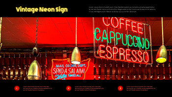 네온 사인 PPT 템플릿 심플한 디자인_28