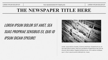 Newspaper Easy Google Slides Template