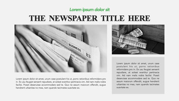 microsoft powerpoint newspaper template