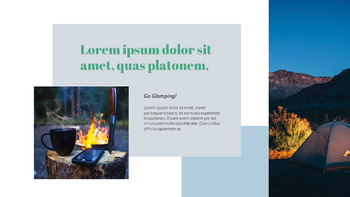 Glamping Modèles de thèmes PPT_17
