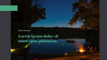 Glamping Modèles de thèmes PPT_26