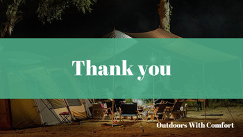 Glamping Modèles de thèmes PPT_40