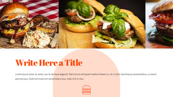 햄버거 창의적인 파워포인트 프레젠테이션_22