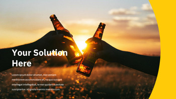 Cerveza Diseño de diapositivas simple_13