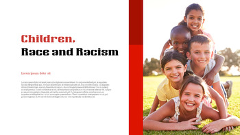 对种族主义说不 简单的PowerPoint模板设计_05