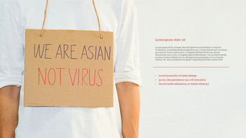 对种族主义说不 简单的PowerPoint模板设计_09