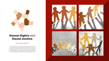 对种族主义说不 简单的PowerPoint模板设计_11