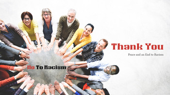 对种族主义说不 简单的PowerPoint模板设计_40