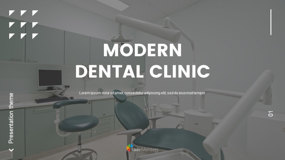 Modern Dental Clinic Google Slides Template Design_01