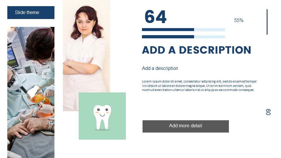 Modern Dental Clinic Google Slides Template Design|Medical