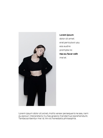 Fashion Brand Vertical Lookbook Google Docs PowerPoint