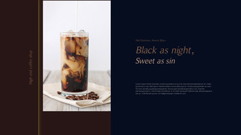 高級コーヒーショップ テーマパワーポイント_11