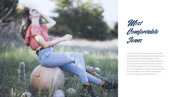 蓝色牛仔裤 介绍PPT._13