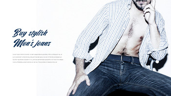 蓝色牛仔裤 介绍PPT._28