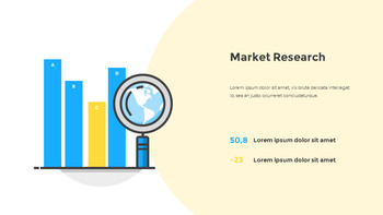 Flaches Design Layout Pitch Deck Einfache Präsentation Google Slides Vorlage_07