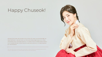 Chuseok, Día de Acción de Gracias de Corea Diseño de diapositivas simple_26