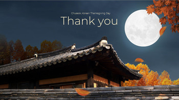 Chuseok, Día de Acción de Gracias de Corea Diseño de diapositivas simple_40