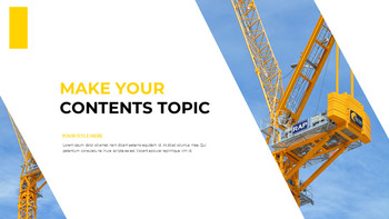 Heavy Equipment Google Slides Template Design