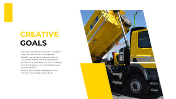 Heavy Equipment Google Slides Template Design