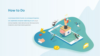 간단한 파도 배경 피치덱 파워포인트 포맷_05