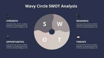 Kreis SWOT-Analysediagramm Animierte Folien_06