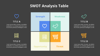 SWOT 분석 다이어그램 애니메이션 파워포인트 템플릿_14