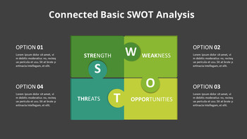 PowerPoint中的SWOT网格分析图动画幻灯片_13