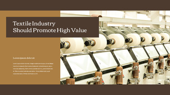 纺织工业 PowerPoint演示设计_05