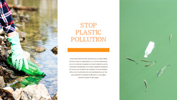 La pollution plastique augmente modèle de diapositive_25