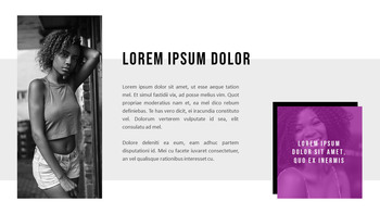 时髦的生活方式 演示模板设计_05