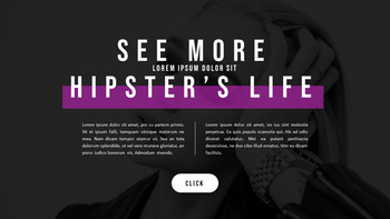 时髦的生活方式 演示模板设计_19