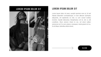 时髦的生活方式 演示模板设计_21