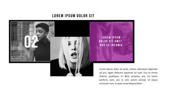 时髦的生活方式 演示模板设计_27