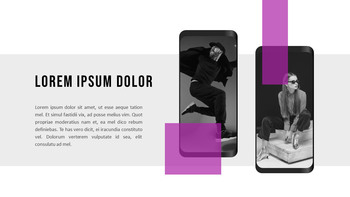 时髦的生活方式 演示模板设计_39