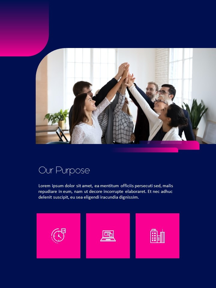 Modello di relazione annuale aziendale rosa Modelli di PowerPoint Design_11