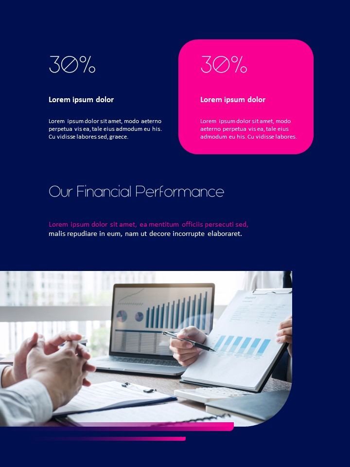 Modello di relazione annuale aziendale rosa Modelli di PowerPoint Design_26