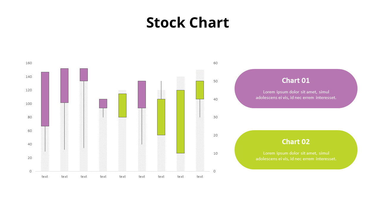 Two Color Theme Stock Chart