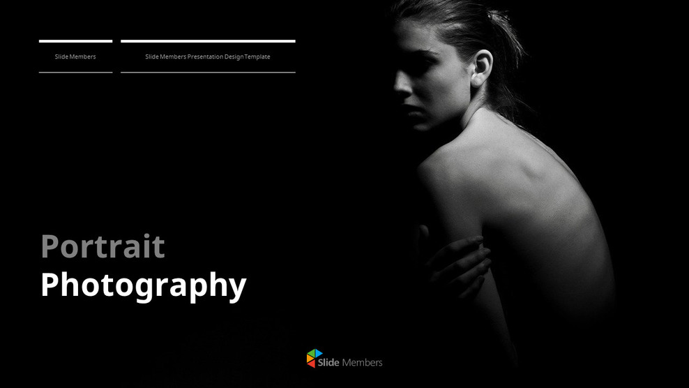 人像摄影 PPT模板_01