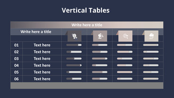 4 Horizontal List Table Set_14