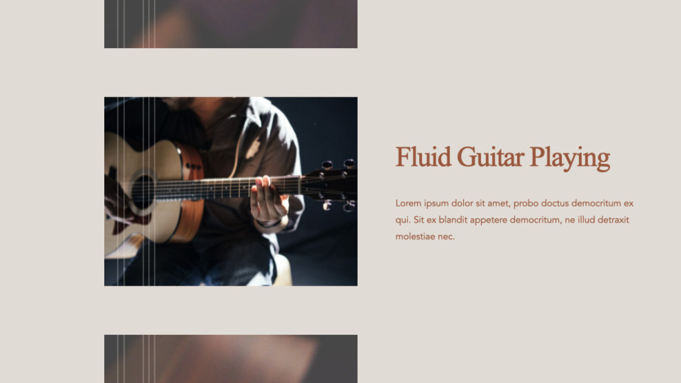 Guitar presentation slide designBusinessKeynote