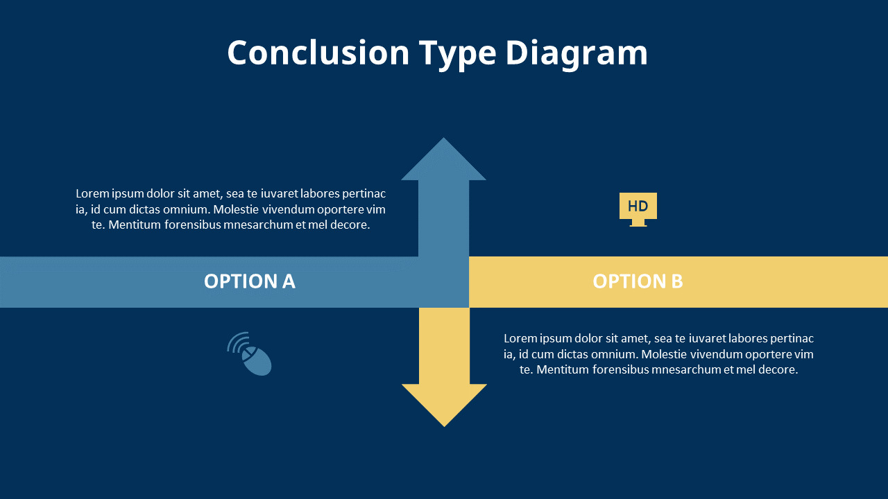 Animated Templates - Opposing Arrows Comparison Diagram|Relationship