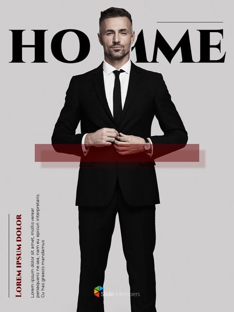 Homme Theme Desgin Template Google PowerPoint Slides