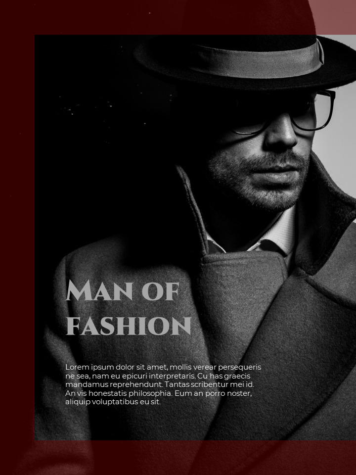 Homme Theme Desgin Template Google PowerPoint Slides
