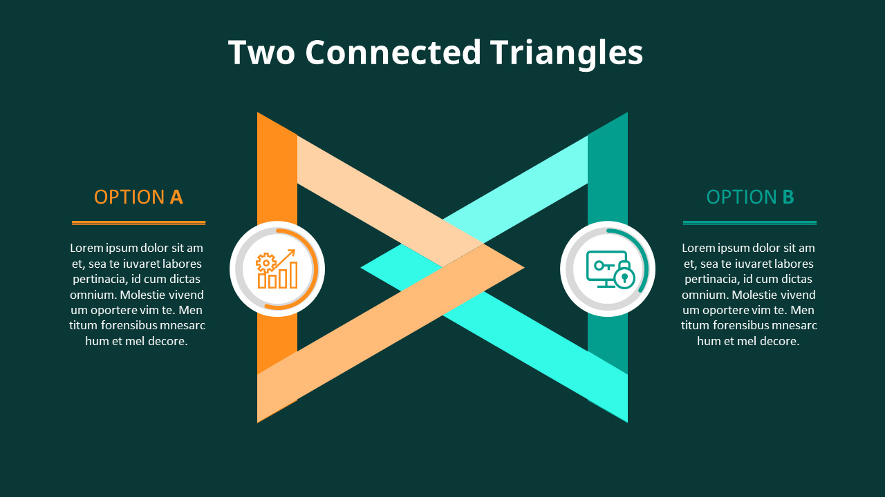 Triangle Shape Diagram Animated Slides|Relationship