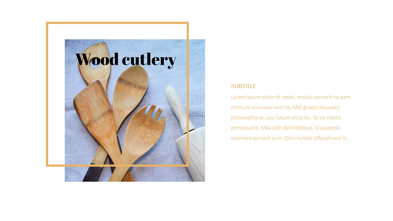 Cutlery slides presentationLifestylePPT Templates