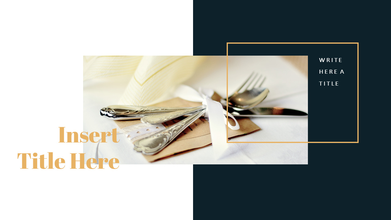 Cutlery slides presentationLifestylePPT Templates