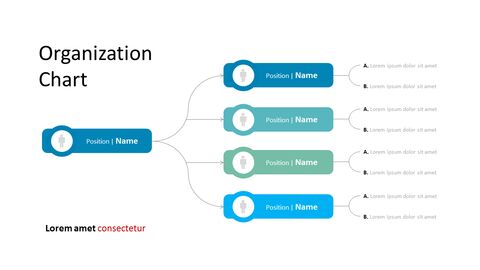 Organization Chart Template Layout|Single Slides