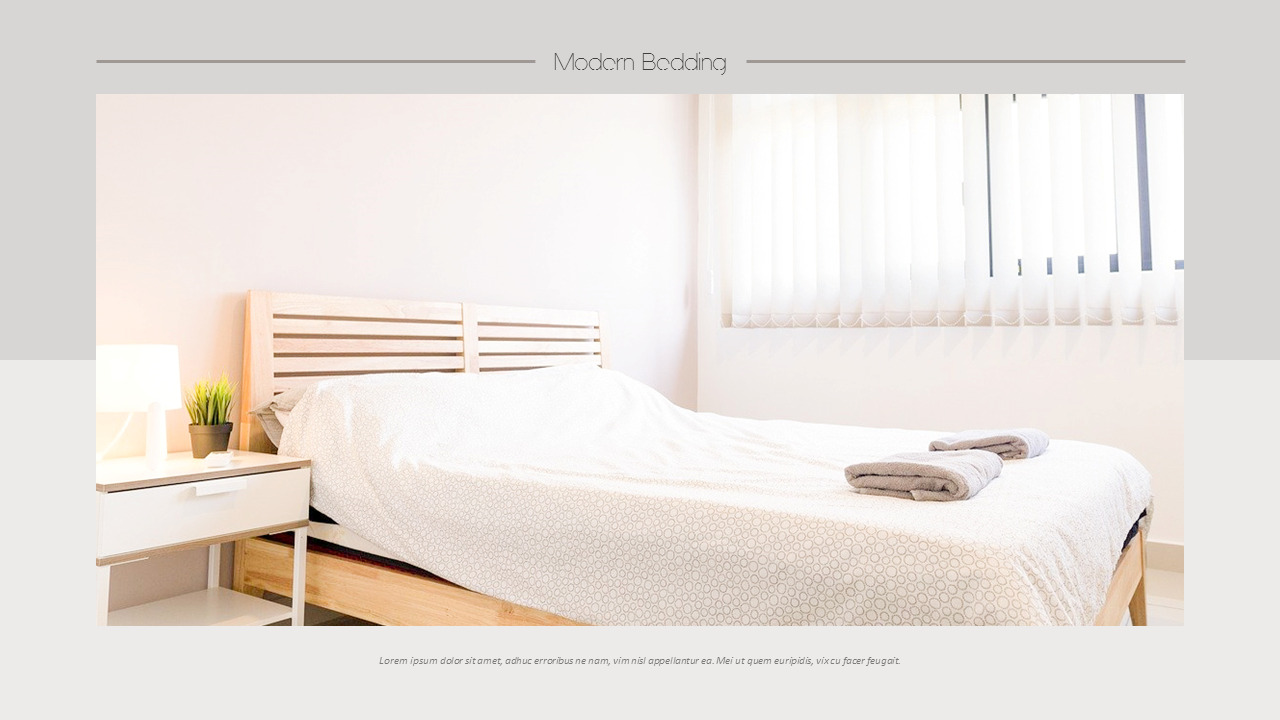 Modern Bedding Business PPTConstructionTemplates